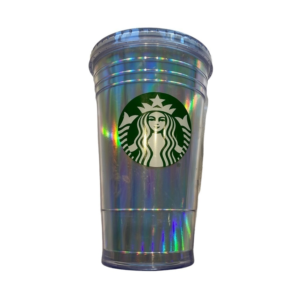 Starbucks  16oz Holographic‎ Tumbler & Straw